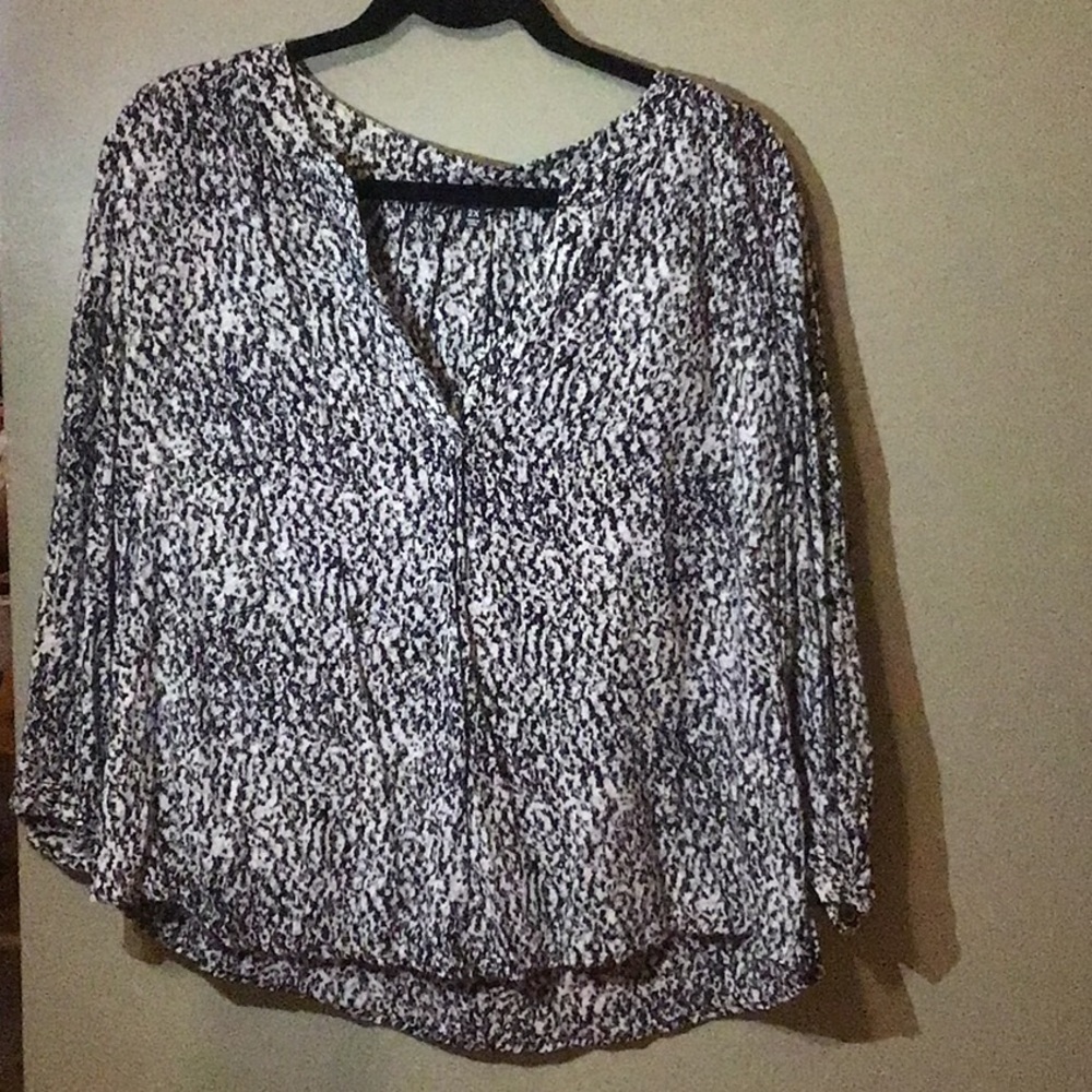 Ladies Peasant Style Abstract Top 2X